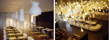 Light fixtures have a way of aging gracefully. Restaurant Interior Uses Unexpected Recycled Materials Commercial Interior Design News