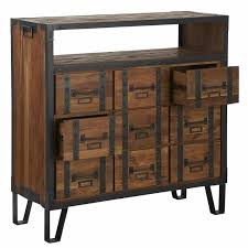 dolly commode industrielle en teck recycle et fer h98 x l100 x p40 cm meuble passion 1440 commode industrielle commode meuble bois metal