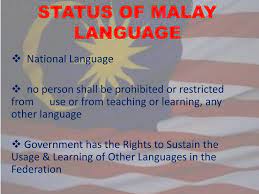Hi guyz good day , i want to know the status of my ep through online, could you please share the link if you know. Ppt Status Of Malay Language Powerpoint Presentation Free Download Id 2594060