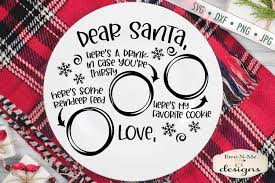 Some cookie svg may be available for free. Dear Santa Christmas Eve Plate Milk Cookies Svg File 385641 Cut Files Design Bundles