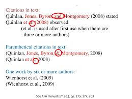 Found… example of six or more authors in paraphrase: Ppt Citing Sources Using Apa 6th Ed Powerpoint Presentation Free Download Id 5432773
