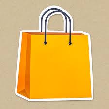 Yellow Shopping Bag Icon Isolated Royalty Free Psd Mockup 476579