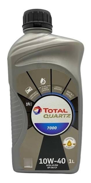 Aceite Total Quartz 7000 10w40 1litro Semisintetico