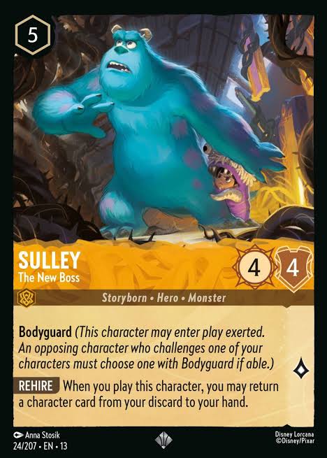 Sulley - The New Boss 24/207 » Disney Lorcana Card Details + Review »  Lorcana Player