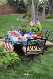 Simple Patriotic Table Decor Home With Holliday Alfresco Al Fresco Dining Table Decorations