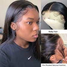 Straight Lace Front Human Hair Wig With Baby Hair Supernova Hair