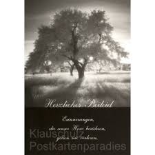 Trauerdoppelkarten Herzliches Beileid