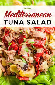 Mediterranean Tuna Salad Skinny Ms Recipe Easy Healthy Lunches 300 Calorie Meals Low Calorie Salad