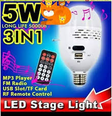 لمبة الديسكو mp3 وراديو fm مدخل usb ريموت كنترول usb radio led stage lights fm radio