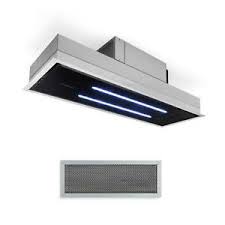 In this video i give a step by step guide of how to fit, install and wire a. Extractor Fan Cooker Hood Kitchen Ceiling 77 Cm Glass 410m H Led Remote Black Ebay