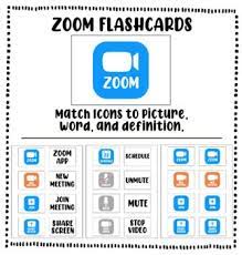 Zoom Icon Flashcards For Distance Learning These Are Printable Flashcards On The Topic Of Using Zoom It Is Focused O Flashcards Distance Learning Student Apps