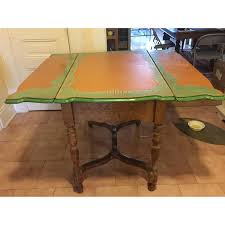 vintage porcelain enamel kitchen table