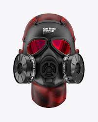 Download Gas Mask Mockup In Apparel Mockups On Yellow Images Object Mockups
