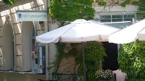 Herzhafte mediterrane gerichte, gebäude aus dem 19. Preysinggarten Restaurant Turtlesurf