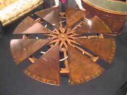 I designed and built this table, these types of tables have been around for well over 100 years, in one form or another. Expanding Dining Table The Ingenious Robert Jupe Table Mechanism Enables A Round Table T Woodworking Cabinets Woodworking Joints Weekend Woodworking Projects
