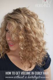 If you use this method, you have to remember to be incredibly careful when removing those clips. How To Get Volume In Curly Hair Without A Hairdryer Reader Question Hair Romance