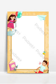 تعلم التعليم كارتون الأطفال إطار الصورة الخلفية خلفيات psd تحميل مجاني pikbest frame background poster design background design