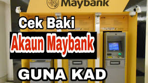 Disini anda boleh membuat semakan akaun maybank anda melalui cara semak di mesin atm atau secara online. Cara Atm Maybank Cara Cek Baki Akaun Maybank Di Atm Guna Kad Youtube