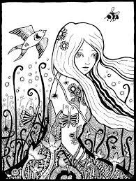 How to get over coloring block. Gaia Coloring Page By Anita Inverarity Coloring Pages Art Coloring Pages Drawings