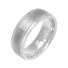 Mens Tungsten 8mm Satin And Polished Finish Wedding Band Walmart Com Mens Tungsten Mens Wedding Bands Cool Wedding Rings