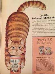 1968 Cat Life Cat Food Ad Family Circle Vintage Cat Cat Life Cats