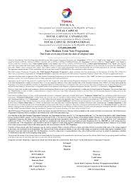 It did not change the capital structure, the solidity and the . total value of the company. Https Www Total Com Sites Default Files Atoms Files Emtn Base Prospectus Mai 2019 Pdf
