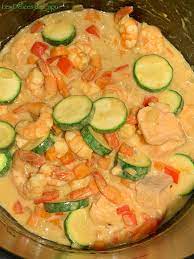 Curry De Crevette Saumon Ses Petits Legumes Les Delices De Capu