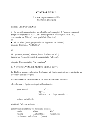 Il ne faut pas prendre ce document à la légère car il peut arriver qu'il contienne des clauses pour lesquelles. Contrat De Bail