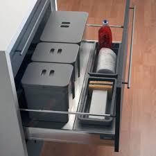 Amenagement Poubelle Pour Tiroir Coulissant Accessoires Cuisine Tiroir Rangement Cuisine