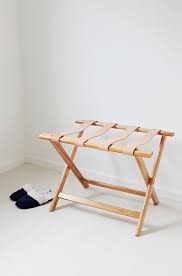 .strap luggage rack:the marriage of an open, curved metal base and woven leather straps gives our luggage rack's graceful structure its timeless appeal. Diy Leather Luggage Rack Almost Makes Perfect