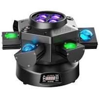 Lumières DJ à tête Mobile, 150 W 4 en 1 RGBW LED avec ...