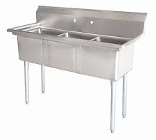 3 compartment stainless steel sinks 60