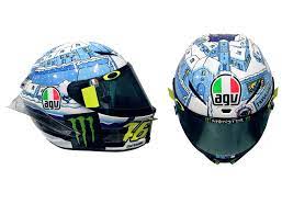 Many miniatures of the number 46 that still unleashes passions after more than 20 years. Valentino Rossi Brought Out His New Agv Pista Gp R Special Helmet Autoevolution