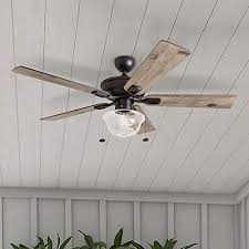 Outdoor ceiling fans with lights and remote, over. Prominence Home 80091 01 Abner Vintage Indoor Outdoor Ceiling Fan Etl Damp Rated 52 Led Schoolhouse Edison Bulb Rustic Farmhouse Barnwood Blades Espresso Bronze Farmhouse Goals