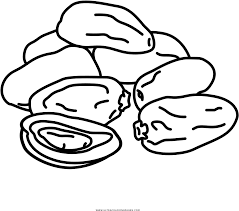A coloring book (british english: Dates Coloring Page Ultra Coloring Pages Dragon Head Gambar Kurma Mewarnai Clipart Full Size Clipart 825981 Pinclipart