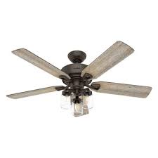 Hunter Devon Park 52 In Indoor Ceiling Fan With Light And Remote Control Ceiling Fan Ceiling Fan With Light Fan Light