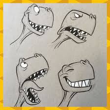 Dino tekenen / mala knutselboek dinosaurus ikea : Dinosaur Mouth Drawing Peepsburgh