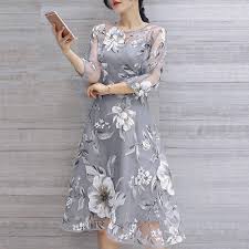 Summer Floral Print Organza Cocktail Dress Summer Cocktail Dress Formal Dresses For Women Floral Evening Dresses