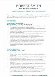 Wow your future employer with this simple cover letter example format. Referral Coordinator Resume Samples Qwikresume