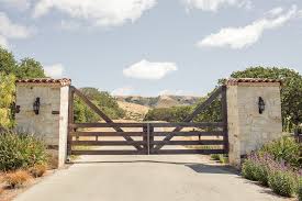 Browse our large selection of wood, solid cellular pvc and vinyl driveway, estate and walkway gates. Holman Ranch Wedding Ranch Entrance Ideas Ranch Entrance Farm Entrance