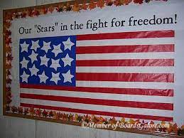 Ideas for the board include creating a food web or making a layered mural to simulate the rain forest. Our Stars In The Fight For Freedom Veteran S Day Bulletin Board Id Supplyme