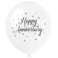 14x confetti balloons set happy anniversary aluminum foil ballon party decor. White Anniversary Balloons Wedding Anniversary Party Decorations