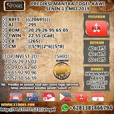 Mantra Togel Kawi Prediksi Togel Hongkong Senin 13 Mei 2019 Togel Online Togel Online Indonesia Togel Indonesia Prediksi Togel Sgp Predi Mei Mantra Selasa