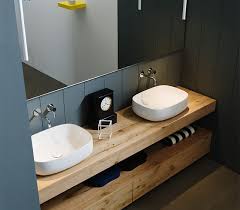 Mobile bagno giusy2 cm 120 doppio lavabo con 4 ante o 4 cassetti bianco rovere chiaro rovere scuro grigio specchio incluso. Mobile Bagno Legno Grezzo Rovere Antico Bagni D Autore