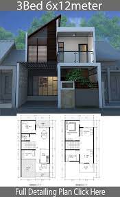Minimalist Home Design On Land Of 6m X 12m Home Design With Plansearch Rumah Beton Arsitektur Rumah Rumah Indah