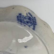 Sold at Auction: 6 Flow Blue "Martha" Bone Dishes, 6 1/2 in. (16.5 cm.)