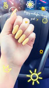 Yellow Coffin Acrylic Nails Nails Coffinnails Spring Acrylics Acrylic Nails Yellow Ballerina Acrylic Nails Yellow Nails
