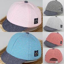 Sonnenschutz mit vielen unterschiedlichen motiven sind perfekt für den start in die ferien. Gestreift Baby Kinder Sonnenschutz Sonnenhut Basecap Mutze Baseball Kappe Hut Eur 5 09 Picclick De