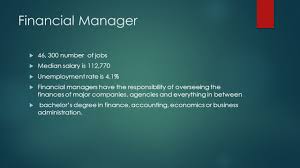 How much does a financial manager make? Accounting Careers By Emma Lucciola Mathematician This Job Would Be A Good Career To Go Into Because Salary Median Salary Is 103 720 In Ppt Download