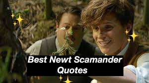Newt ends up saving and adopting an obscurus/avatar from an abusive orphanage/brothel that newt scamander was an odd omega. Best Newt Scamander Quotes Youtube